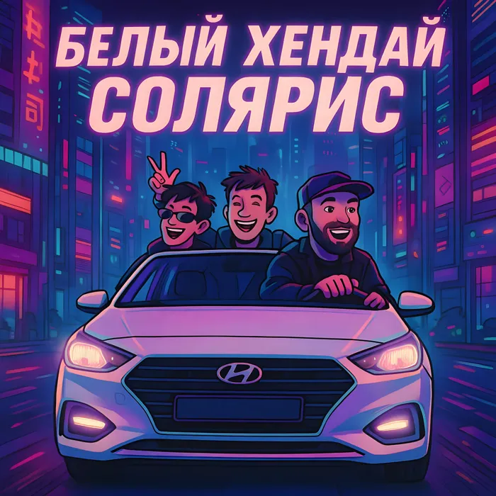 Белый Хендай Солярис