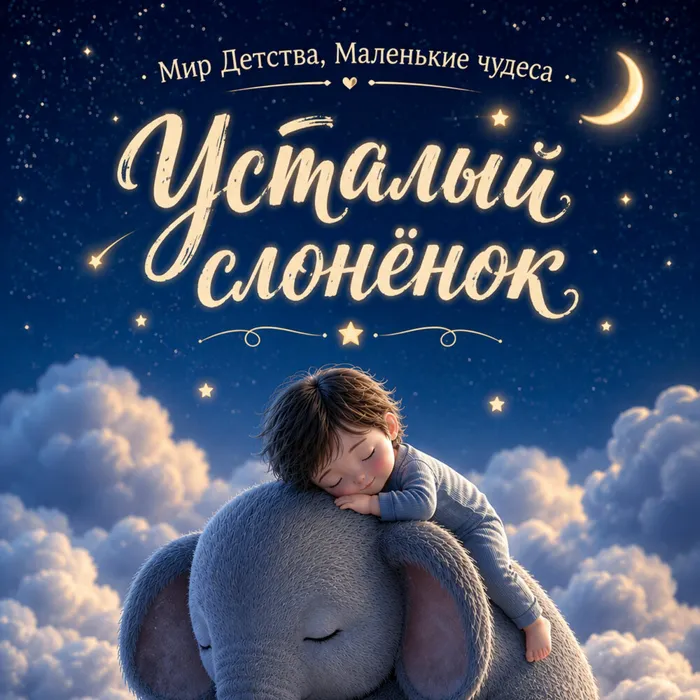 Усталый слонёнок